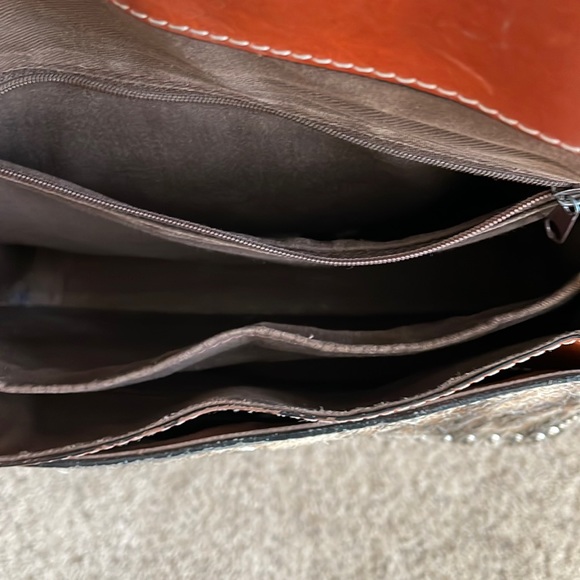 Tooled Leather Hair On Purse - Picture 5 of 7